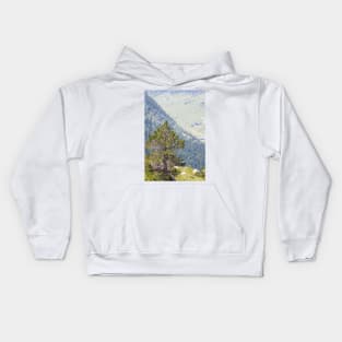 Lonely Pine Tree Kids Hoodie